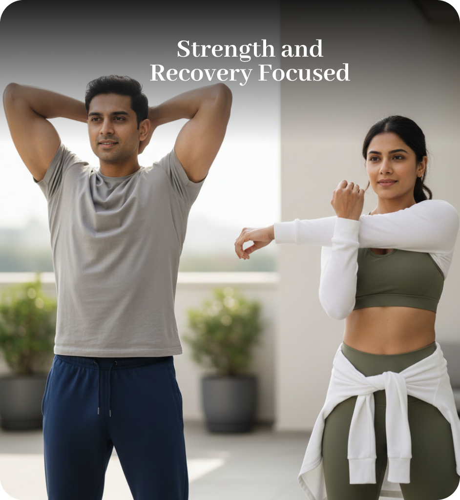 individuals focused on strength and recovery